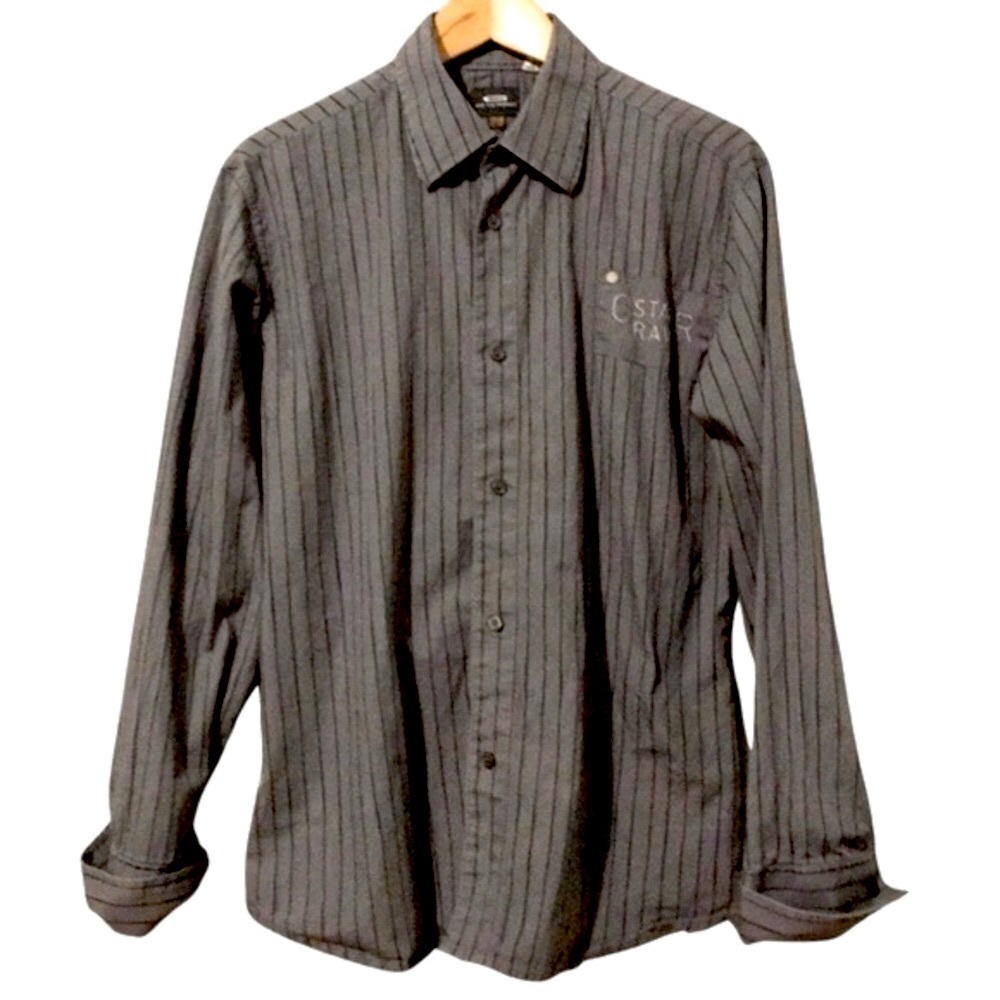 G-Star Raw Grey Stripe Shirt